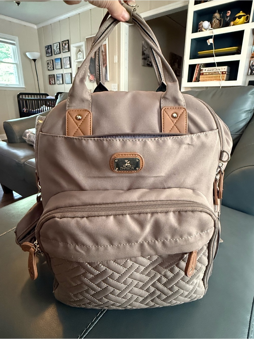 Backpack diaper bag
